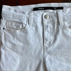 White Ripped Harper Jeans - Size 26